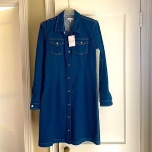 Denim dress. From France. Euro Size 38. Never worn.